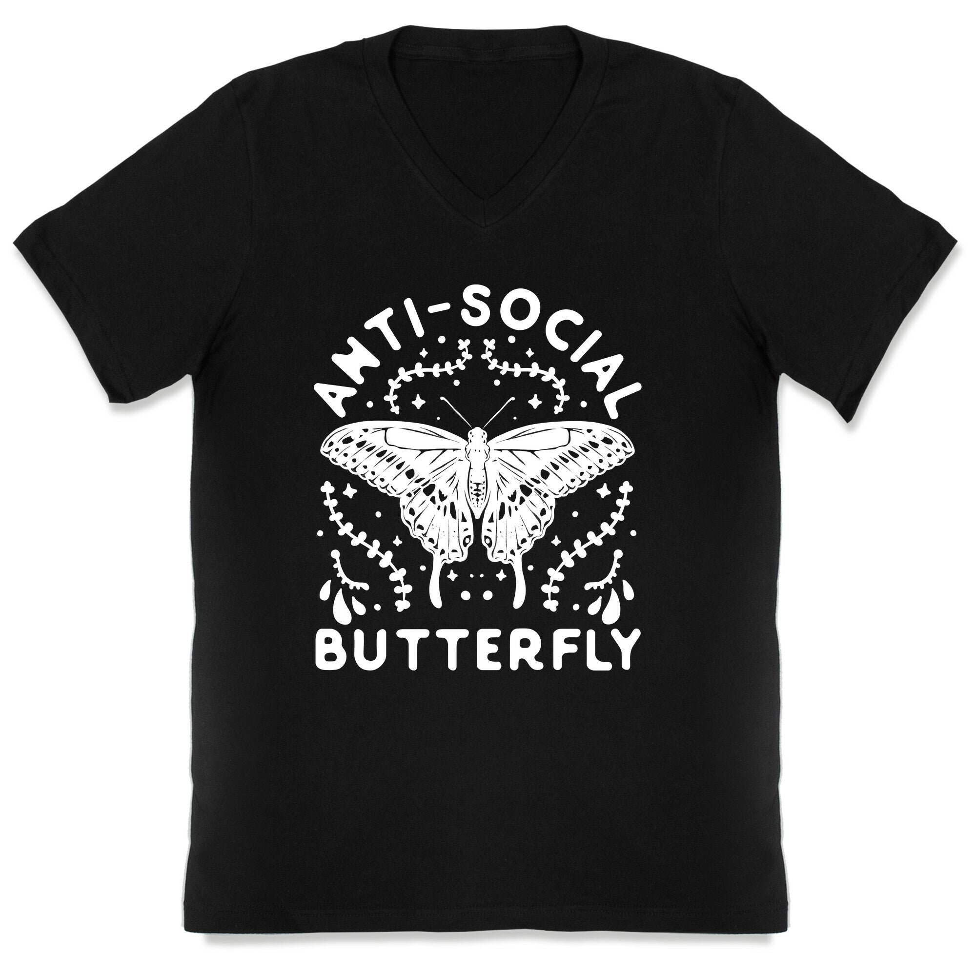 Anti-Social Butterfly V-Neck